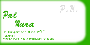 pal mura business card